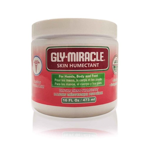 GLY MIRACLE Moisturizing Body Cream, 16 oz Jar - Non-Greasy Skin Humectant for Extremely Dry Skin, Hands, Body, and Feet, Light, Fresh Scent with Pure Glycerin for Nourishing Hydration