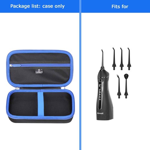 Tourmate Hard Case Replacement for Nicwell Water Dental Flosser Cordless (ONLY CASE)