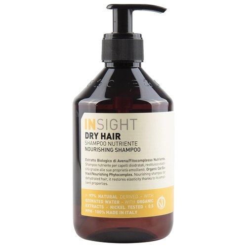 INSIGHT Clean Beauty Nourishing Shampoo for Dry Hair with Organic Oat Extract, Vegan, 13.5 fl oz