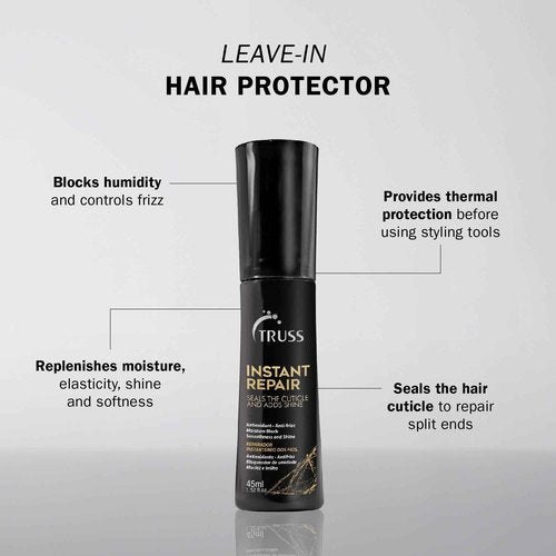Truss Instant Repair - Daily Leave-In Hair Protector and Humidity Blocker - Seals Split Ends, Leaving Hair Shiny and Silky Soft