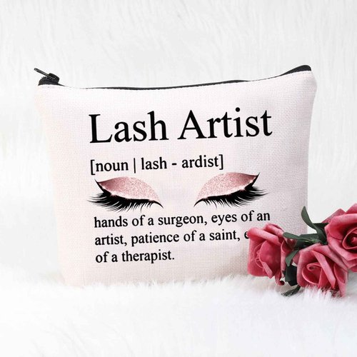 POFULL Lash Artist Gift MakeUp Gift Beauty Lashes Girl Gift Makeup Artist Gifts Eyelashes Artist Gift (Lash Artist bag)