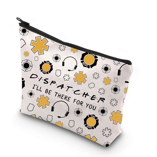 WCGXKO Dispatcher Gift Emergency Services Dispatcher Gift I'll Be There For You Zipper Pouch Makeup Bag (DISPATCHER)
