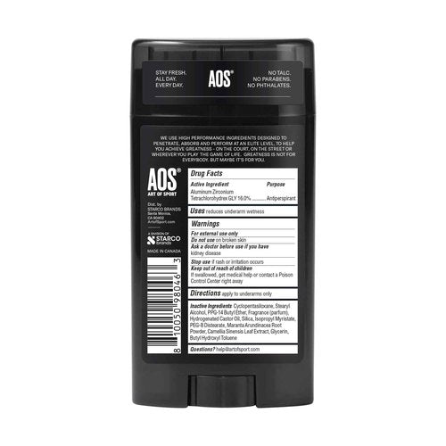 Art of Sport Men’s Antiperspirant, Eucalyptus, Made with Natural Botanicals, Made for Athletes, Victory Scent, 2.7 Ounce (Pack of 2)