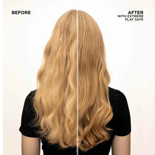 Redken Extreme Play Safe Heat Protectant Spray & Leave In Conditioner| For All Hair Types | Helps Reduce The Appearance of Split Ends | With Tourmaline | 6.8 Fl Oz