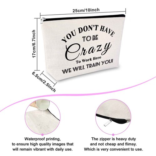 Sfodiary Welcome Gift Bag for New Hire Employee Congratulations Cosmetic Pouch for Coworker Travel New Job Present for Women Friends Office Birthday Present for Employee Travel Pouch