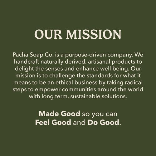 Pacha Soap Co. Bar Soap - French Lavender, Handcrafted Made in the USA Natural Bar Soap with Shea Butter & Essential Oils, Moisturizing, Calming Scented Soap for Face, Hands & Body, 3-Pack (4 oz ea)