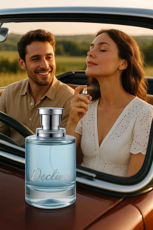 Women's Perfume 100ml (3.4oz), Light Blue Glass Bottle with Silver Cap, Elegant Fragrance For Women