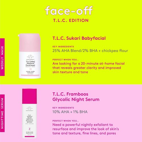 Drunk Elephant T.L.C. Sukari Babyfacial - 15 ml/.5 fl oz - Exfoliating Face Mask - Clean Clinical Skincare - Cruelty-Free - Dermatologist-Tested - Free of Essential Oils, Silicones, and Fragrance