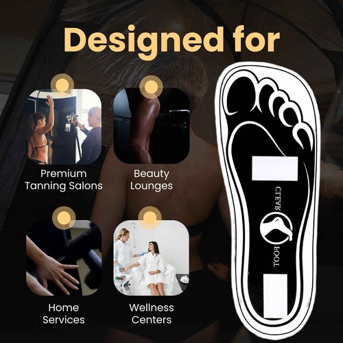 150Pairs(300Feets) Disposable Stick Spray Tanning Feet Pads Perfect for preventing spray tan solution,Deluxe & Hygienic Spray Tan Feet Pads-Ideal for Salons and Spas or Home,Easy to Apply