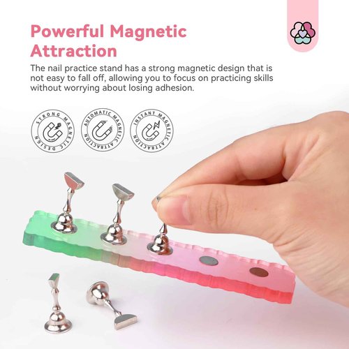 SAVILAND Acrylic Nail Kit with Primer x Nail Stand - Clear White Pink Nudes Acrylic Powder Liquid Set 10ml Acid-free Primer Acrylic Overlay Nail Set