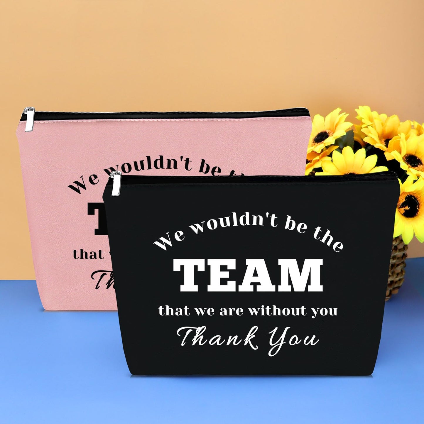 Boss Gift Coworker Leaving Gift Makeup Bags Appreciation Gift for Coach Leader Thank You Gift Cosmetic Bag Inspirational Gift for Colleague Employee Basketball Soccer Team Coach Teacher Birthday Gift