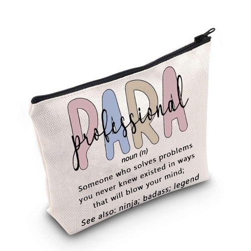 POFULL Paraprofessional Gift Para Teacher Gift Paraprofessional Appreciation Cosmetic Bag (Paraprofessional Cosmetic Bag)