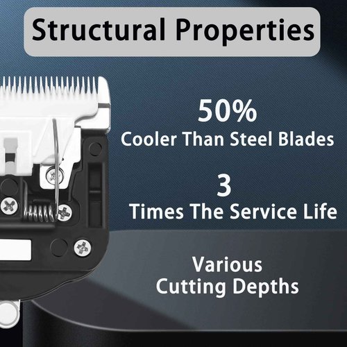 Makevivi 1 PCS Replaceable Ceramic Blades Set Carpet Trimmer, Carpet Trimmer Common Use Clipper Blade, for Carpet Clippers,Tufting Clippers