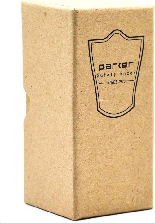 Parker 100% Black Badger Bristle Shaving Brush with White Handle–Extra Dense Badger Bristles Shave Brush Create a Superior Lather–Brush Stand Included