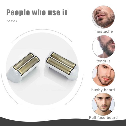 For Andis Foil Shaver Replacement Head for Model TS-1 TS-2 17150 17200 17235 Pro Foil Shaver, Replaces #17155 17160 17280 Shaver (Gold/2Pack)