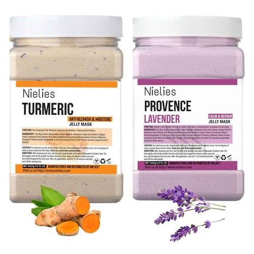 Nielies Lavender Turmeric Jelly Mask, Facial Skin Care- Collagen Face Mask For Instant Hydration