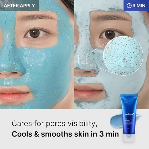 medicube Korean Viral Glass Skin Mask Duo: Collagen Overnight Wrapping Peel Off Facial Mask Pack and Zero Pore Blackhead Mud Facial Mask and Jelly Brush | Holiday Stocking Stuffers