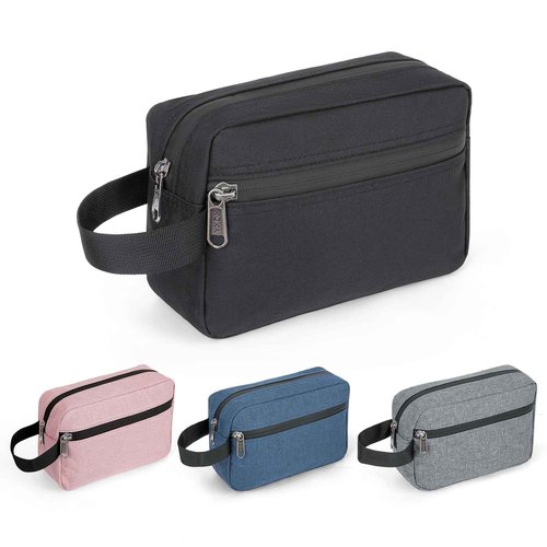 XQXA Toiletry Bag for Men, Hanging Dopp Kit Water Resistant Travel makeup Bag for women, Mens Travel Bag Shaving Bag for Toiletries Accessories (Black)