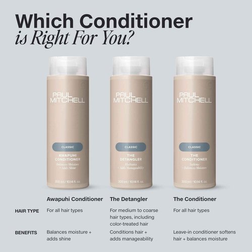 Paul Mitchell The Conditioner, Classic Leave-In, Softens + Adds Moisture, For All Hair Types, 16.9 fl. oz.