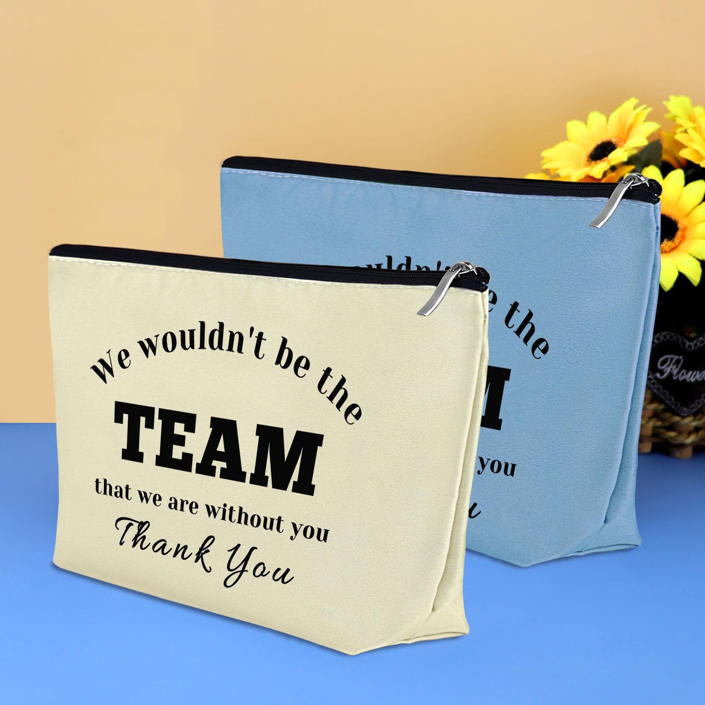 Coworker Gift Boss Leader Appreciation Gift Makeup Bag for Women Thank You Gift for Team Leader Supervisor Coach Employee Cosmetic Bag Going Away Farewell Gift for Colleague Leader Boss Day Gift