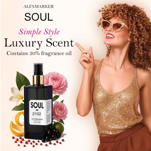 ALFAMARKER SOUL №2102 Money – Perfume for Women | Long Lasting Eau de Parfum Spray 4.0 Fl Oz / 120ml | Boutique-Inspired Musk Floral Women’s Fragrance