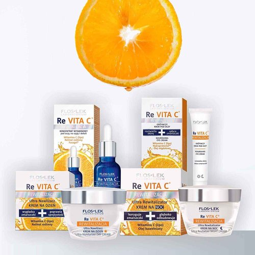 FLOSLEK REVITA C 40+ VITAMIN CONCENTRATE UNDER EYES, NECK AND NECKLINE 15 ml