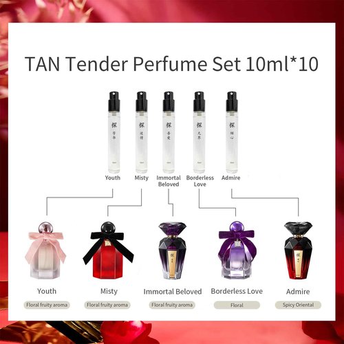 Luxury Women's Perfume Set (10 x 0.34 fl oz) – Mini Fragrance Collection with Magnetic Cap & Gift Bag – Unique Women Perfume for Travel,Dating,Holidays,Daily Use – Gift for Mum,Wife,Girlfriend