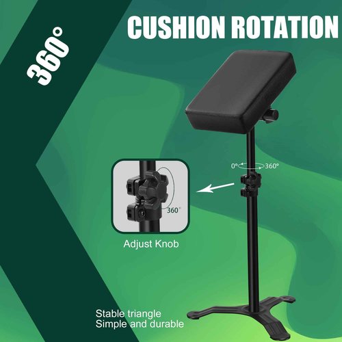 POARMEEY Tattoo Armrest Stand Personalized Adjustable Portable Tripod Tattoo Arm Holder Leg Rest Soft Sponge Pad