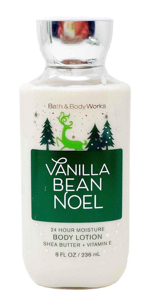 Bath and Body Works Vanilla Bean Noel Shower Gel, Body Lotion, Fine Fragrance Mist Daily Trio Gift Set 2018