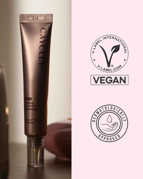 CAYCLLY Peptalogy Multi-Action Eye Cream | Anti-Aging Eye Treatment for Puffiness & Wrinkles with Peptides, Tranexamic Acid & Niacinamide | Vegan Korean Skincare for Firming & Lifting, 1.01 fl.oz