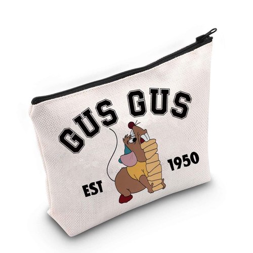 TSOTMO Cartoon Merchandise Fairy Tale Cosmetic Bag Fairy Princess Gift Mouse Gus Makeup Bag For Movie Fans (GUSGUS)