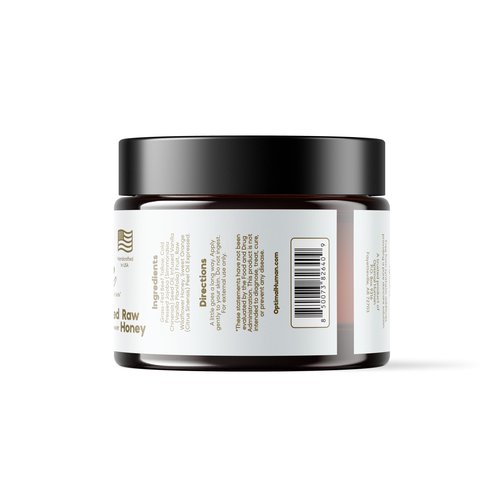O H Grass-Fed Tallow Balm With Raw Honey - For Sensitive, Dry Damaged Skin - Face, Hand, and Body Moisturizer - Optimal Human