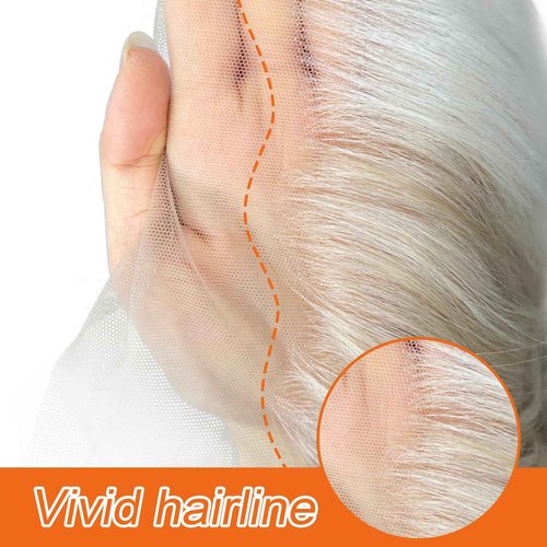QD-Udreamy 13x4 Lace Front Wigs, Blonde Lace Front Long Straight Wigs for Women Middle Part Glueless Straight Hair Pre Plucked with Hairline For Black Women 26 Inch
