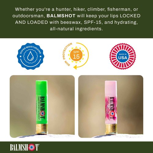 BALMSHOT Lip Balm 4 Pack (Minty Combo Variety Pack)