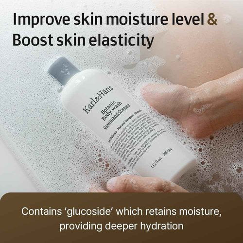 Karl&Hans Botanic Gourmand Coconut Vegan Body Wash & Body Lotion Organic for Men and Women