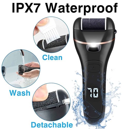 LAVAED Professional Electric Nail Drill Machine and Electric Callus Remover for Feet Waterproof Rechargeable Pedicure Kit