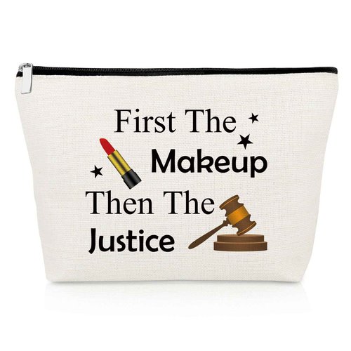 Future Lawyer Gift Makeup Bag Attorneys Gifts Lawyer Gifts for Women Law Student Gifts Attorney Birthday Gifts Law School Graduation Gifts Cosmetic Bag Paralegal Gifts Prosecutor Gifts