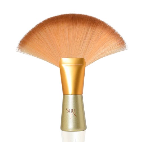 SunFX Post Spray Tan Translucent Finishing Powder | Talc Free | Sunless Tanning Powder with Large professional Fan Brush | Tropical Burst