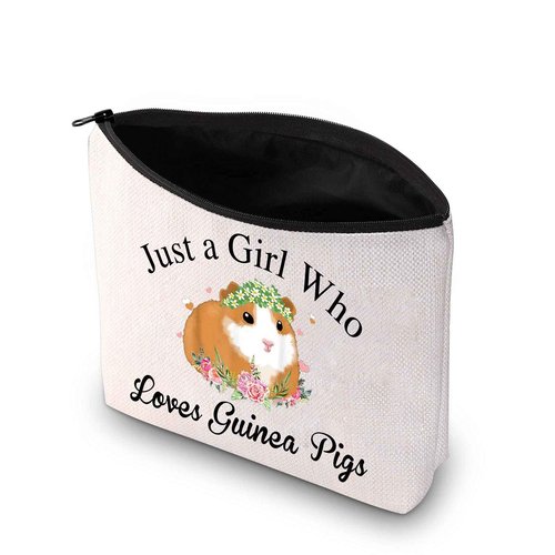 MEIKIUP Guinea Pig Cosmetic Bag Guinea Pig Lover Gift Cavy Mom Gift Who Loves Guinea Pigs Makeup Bag Travel Bags (Guinea Pig Bag)