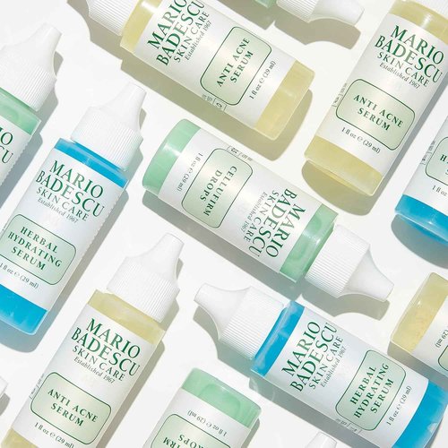 Mario Badescu Acne Facial Cleanser & Anti-Acne Serum | Oil-Free Face Wash & Clarifying Gel Duo with Salicylic Acid & Aloe Vera | Deep Pore Clean & Clogged Pores Treatment for Clearer Skin| 6 + 1 Fl Oz