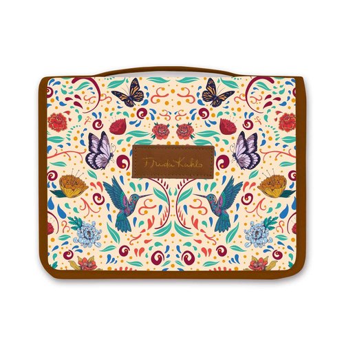Grupo Erik Frida Kahlo Travel Toiletry Bag | Flower Hanging Toiletry Bag with Swivel Hook, 100% Waterproof | Cosmetic Pouch