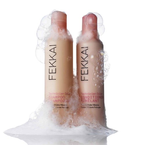 FEKKAI Technician Color Shampoo - Includes 2 oz + 8.5 oz Bottles - Extends Vibrancy of Color-Treated Hair - Free of Sulfates, Parabens, Phthalates - Vegan, Cruelty-Free