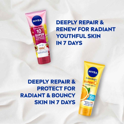 NIVEA Extra Bright Body Serum, Premium Fragrance Miracle Sweet Pear, 320 ml