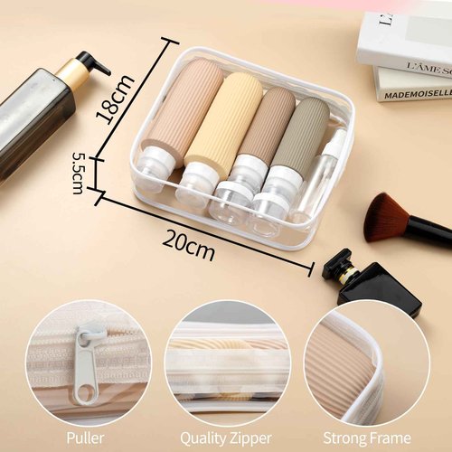 Mrsdry 16 Pack Travel Bottles for Toiletries, Large 6oz Silicone Travel Containers, Leak Proof Refillable Liquid Shampoo And Conditioner Travel Essentials
