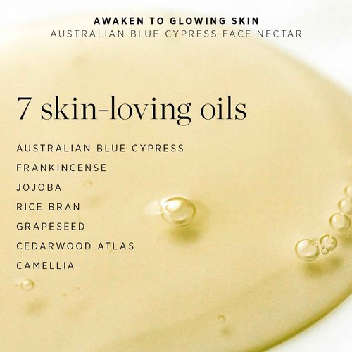 Ere Perez - Natural Australian Blue Cypress Face Nectar | Light, Hydrating, Revitalizing, Calming | Camellia, Frankencense | Vegan, Cruelty-Free, Clean Beauty, Sensitive Skin Safe (1 fl oz | 30 ml)