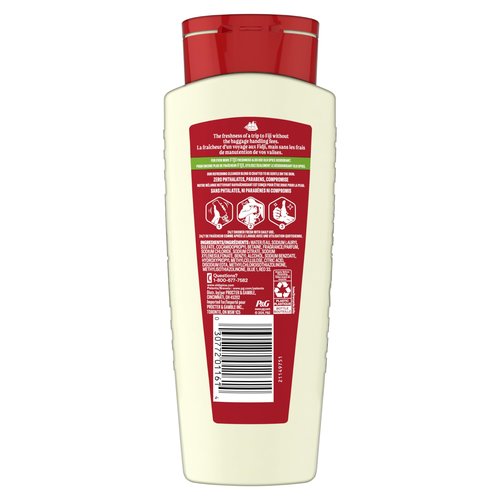 Old Spice Cleansing Body Wash for Men, 24/7 Shower Fresh with Lasting Scent, Cleanse & Refresh, Gentle on Skin, Vitamin B3, Fiji with Palm Tree + Coconut Scent, 18 oz (Pack of 4)