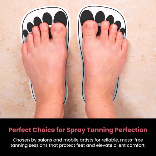 Black 120Pairs(240Feet)Disposable Spray Tanning Feet Pads for Hygienic Foot Protectors,Comfortable & Hygienic Spray Tan Pads Feet-Specifically for the Spray Tanning Industry or Salon,One Size-Non Slip