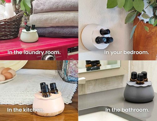 Childproof Essential Oils Bottle Holder, Wall Mounted and Countertop Organizer, Oil Storage, [Compatible with doTerra, Young Living and most brands], Fits 5ml, 10ml, 15ml and Roll-Ons.