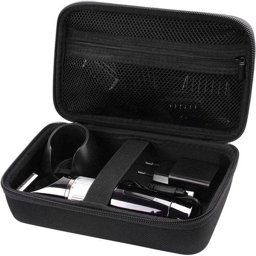 Case for Hatteker/for oneisall/for Ufree/for Novah Hair Clipper, Beard Trimmer Organizer Storage for Men Hair Cutting Kit Precision Shaver, with Inner Net Bag for Grooming Kit (Case Only)