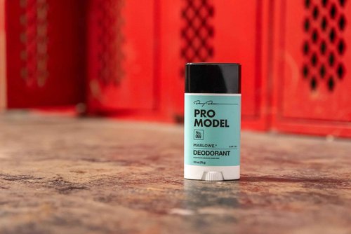 MARLOWE. No. 069 Pro Model Deodorant Stick 2.5 oz, Formulated with No Aluminum or Baking Soda, Underarm & Body Deodorant, Santal Scent (Pack of 2)